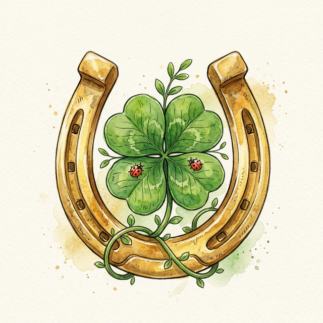 행운 부적 이미지