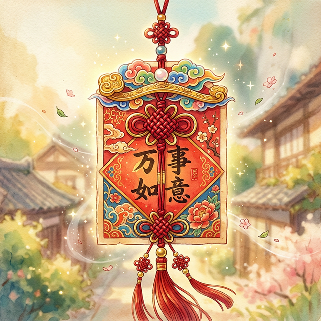 행운 부적 이미지