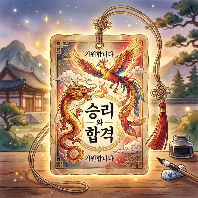 행운 부적 이미지